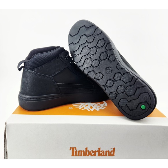 Timberland Allston Mid Lace Sneaker Mens 8.5 Black Nubuck TB0A69V5EQ4 - Picture 4 of 6
